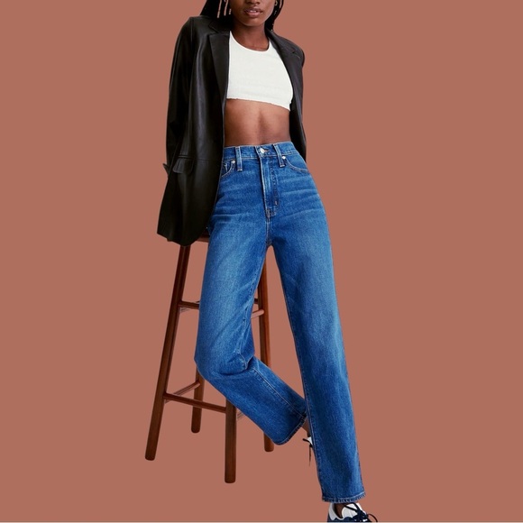 Madewell ‘The Perfect Vintage Straight Jean’ in “Mayfield Wash” Size 31 - Picture 1 of 16